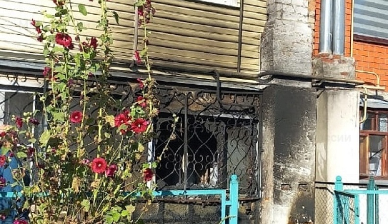 В Козельске загорелась квартира