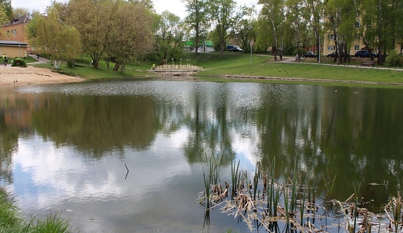 В Калуге на Пуховском пруду укрепят насыпной мост