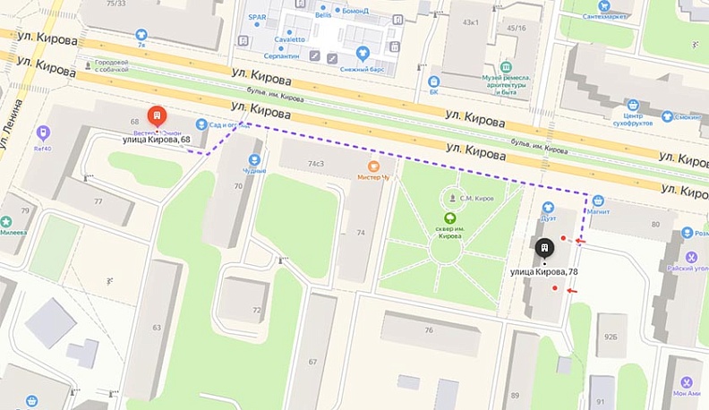 На улице Кирова в Калуге начались строительные работы