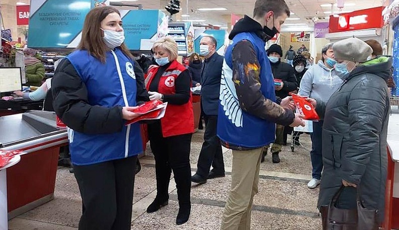 В Людинове прошла Всероссийская акция «Останови COVID-19» 