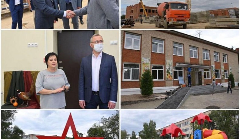 Калужский губернатор осмотрел строящуюся школу в микрорайоне «Заря» в Малоярославце