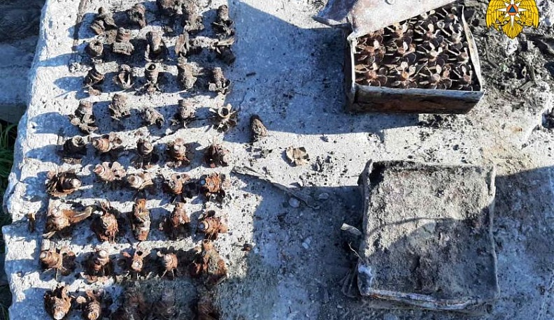 В Калужской области обезвредили 11 авиабомб и 106 снарядов времен ВОВ