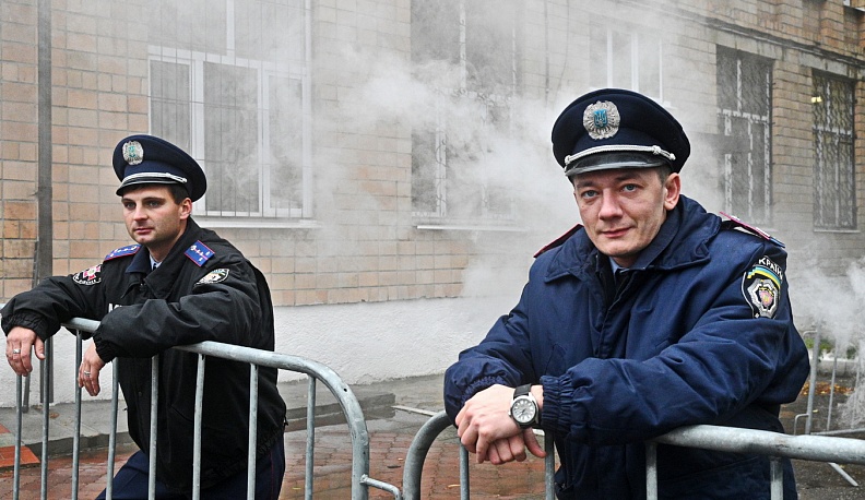 В Калуге перед Домом печати снимали сериал о событиях на Донбассе