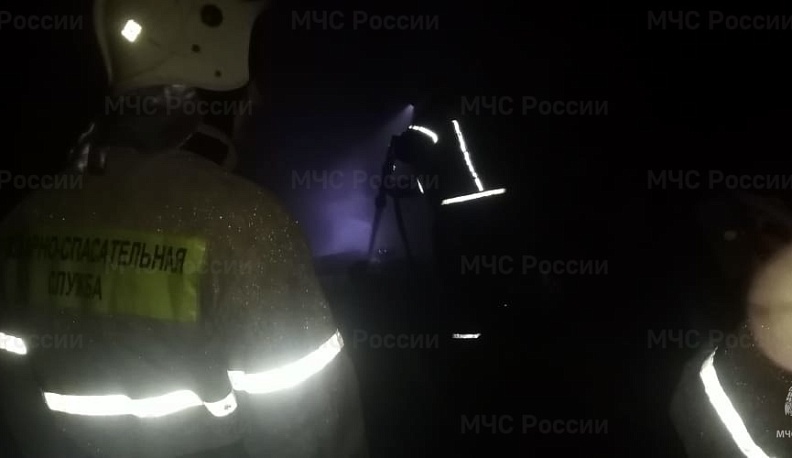 Ночью в Козельском районе сгорела дача