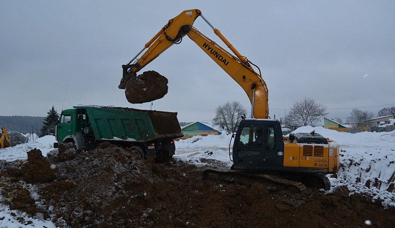 Строительство школы в Тарусском районе идёт по графику