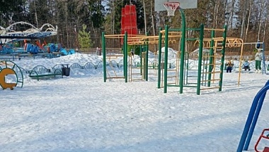 В Обнинске начали демонтировать старую детскую площадку в Городском парке