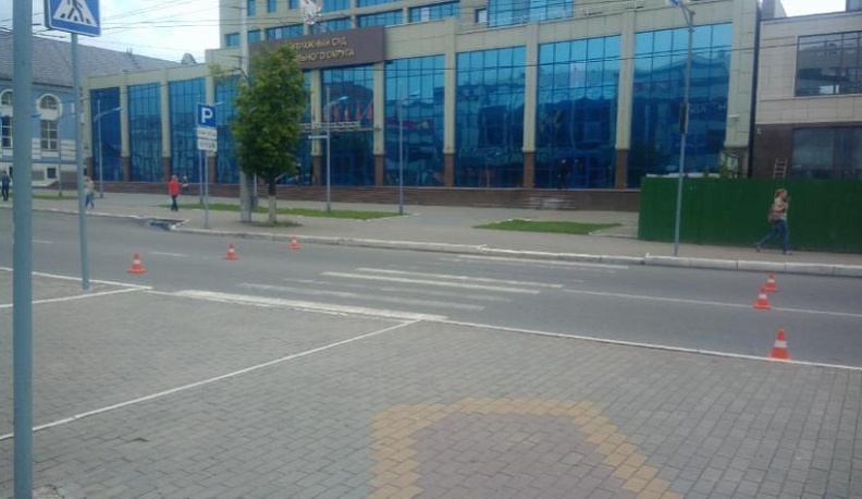 В центре Калуги иномарка сбила пешехода