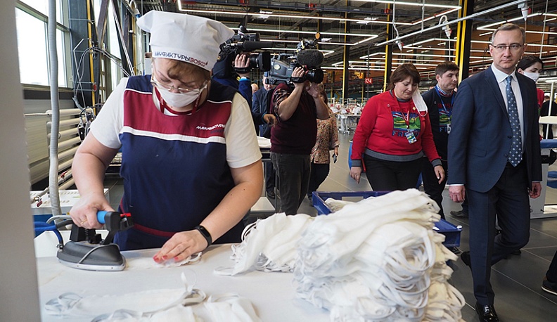 «Мануфактуры Bosco» в Калуге дали стране уже более сорока тысяч медицинских масок