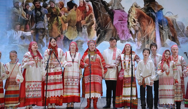 Казаки в Калуге отметили День защитника Отечества большим праздничным концертом