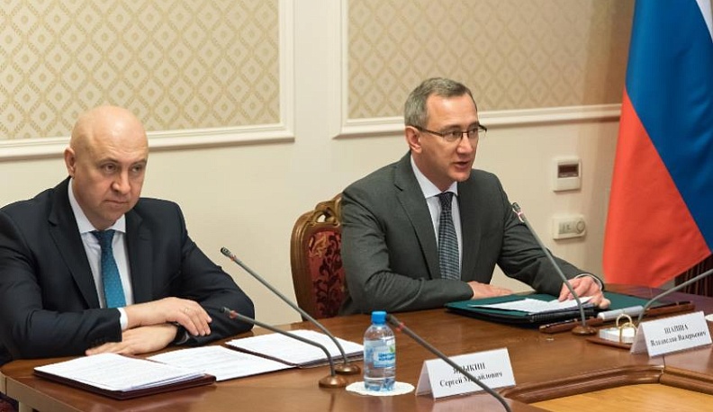 Владислав Шапша и начальник УФСБ РФ по Калужской области  Сергей Ядыкин провели совместное заседание антитеррористической комиссии