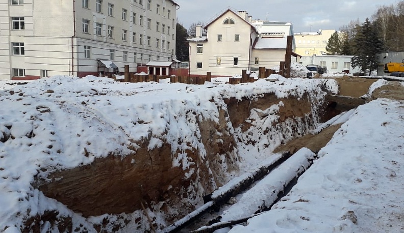 Строительству будущего корпуса детской больницы в Калуге мешают старые коммуникации