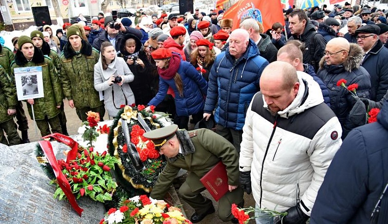 В Калуге состоялся митинг, посвященный 30-летию вывода войск из Афганистана