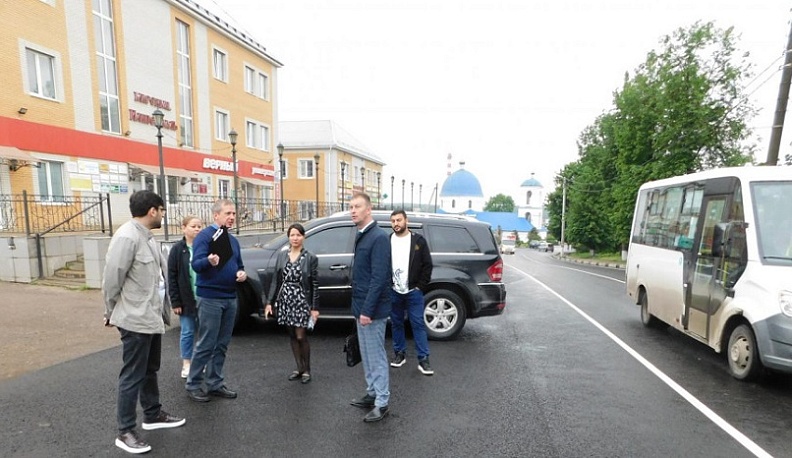 В Кондрове состоялась предварительная приемки дороги, отремонтированной в рамках нацпроекта «Безопасные качественные дороги»
