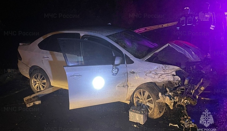 В Жуковском районе «Фольксваген» влетел в дорожную ограду