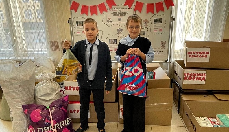 Школьники из Тарусы помогли приюту для животных