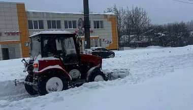 В Калужской области на борьбу со снегом брошены все силы
