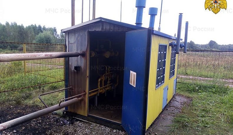 В Юхновском районе молния ударила в газовую трубу