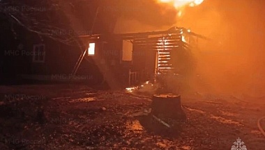 За вечер в Калужской области сгорели два жилых дома