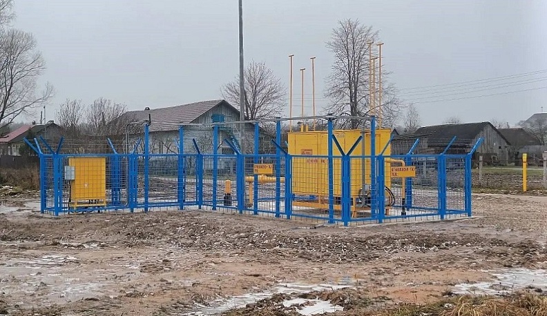 В деревне Юхновского округа ввели в эксплуатацию новый газопровод
