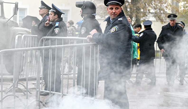 В Калуге перед Домом печати снимали сериал о событиях на Донбассе