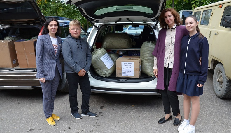 Волонтерская группа «Братья» отправила из Калуги в зону СВО три автомобиля и гуманитарный груз