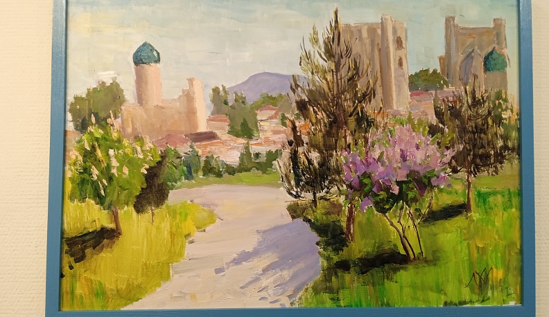 Российские художники представляют свои картины об Узбекистане