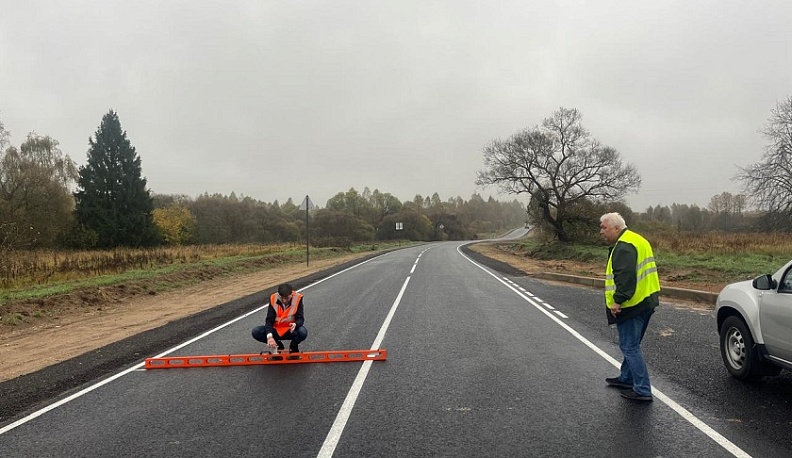 Ремонт въезда в Спас-Деменск подходит к концу