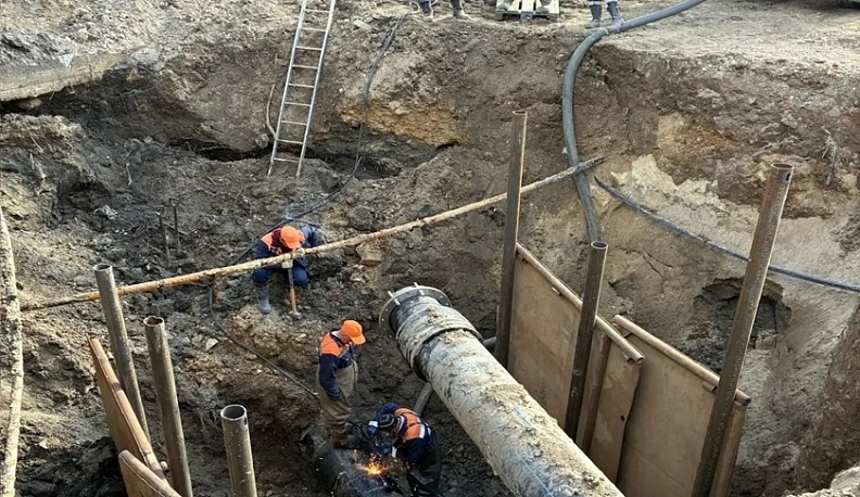 В северной части Калуги ведутся масштабные работы по обновлению водопроводных сетей