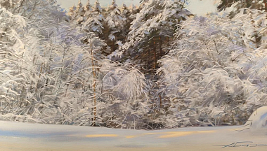 В калужском Доме музыки работает выставка «Такая разная зима»