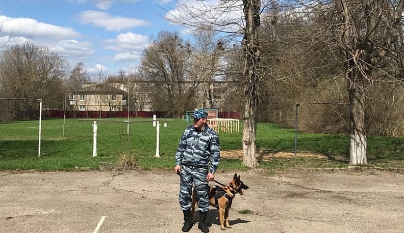 В калужской школе прошел урок мужества, связанный с кинологией