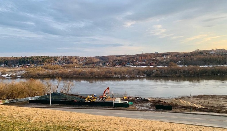 Уже 1 августа калужане смогут прогуляться по благоустроенной набережной Оки