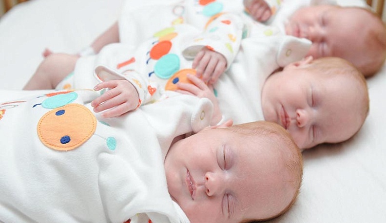 С начала года в Калуге родилась одна тройня