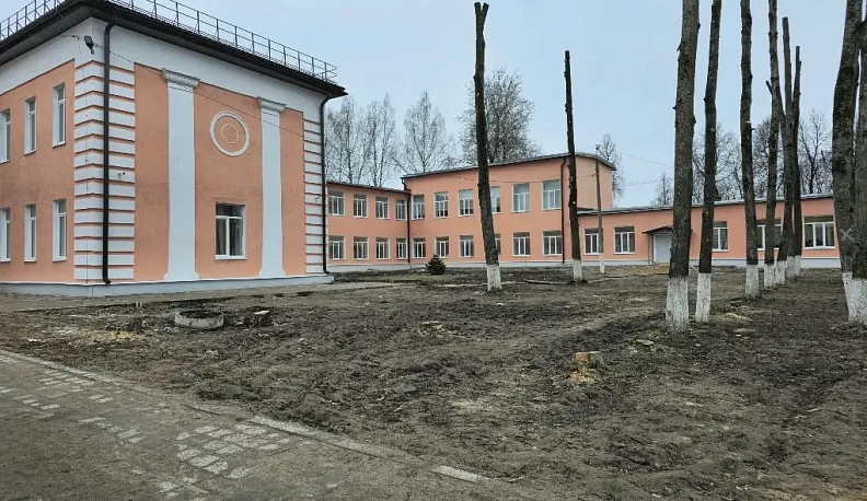 В Кировском лицее готовятся к благоустройству территории