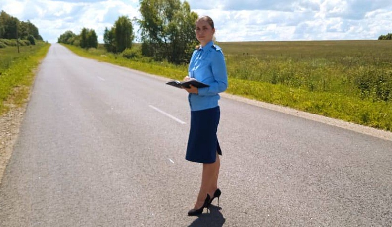 В Бабынине после вмешательства прокуратуры отремонтировали дорогу