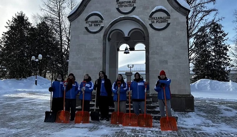 В Козельске высадился снежный десант