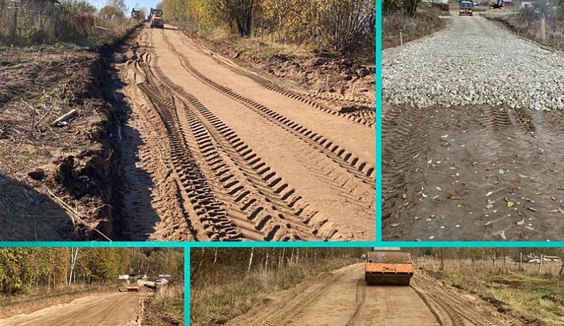 В Ферзиковском районе ремонтируют две местные дороги