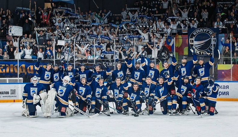 Калужские хоккеисты обыграли гостей из Рыбинска