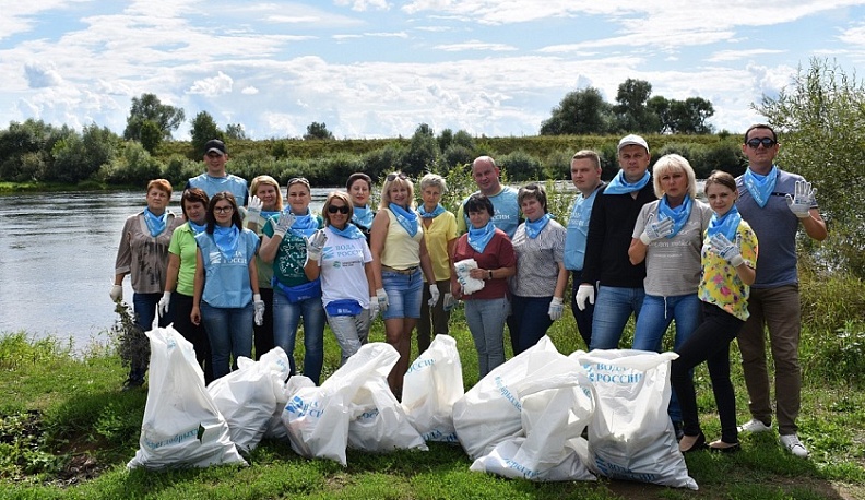Калужане привели в порядок берег Угры