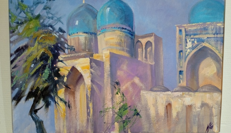 Российские художники представляют свои картины об Узбекистане