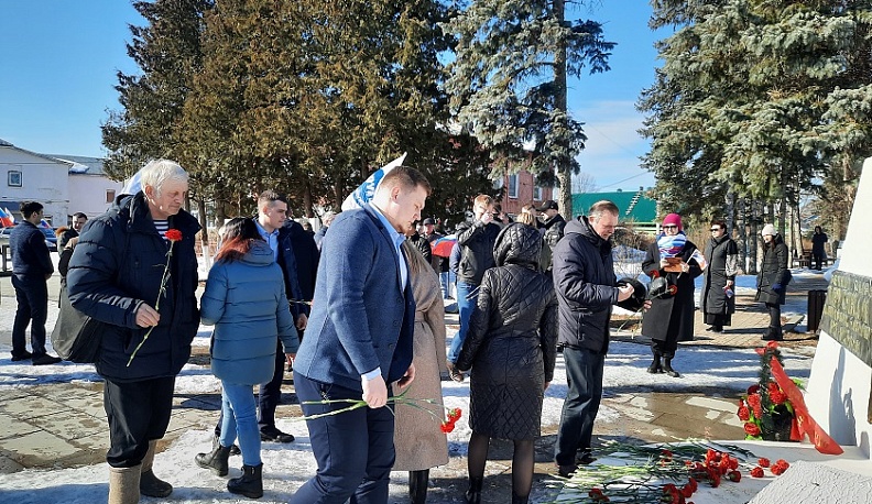 В Тарусе встретили областной автопробег в честь Крымской весны