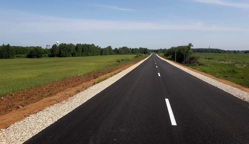 В Малоярославецком районе отремонтировали 5 километров дороги Кудиново - Юрьевское