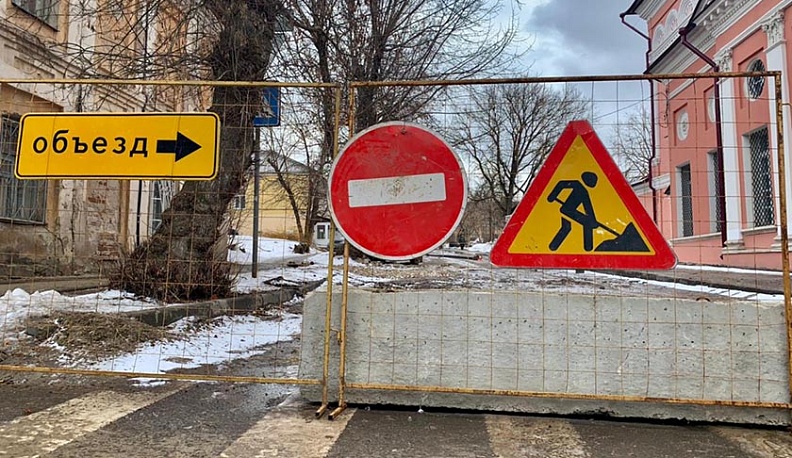 Перекрытие улицы Декабристов в Калуге продлили