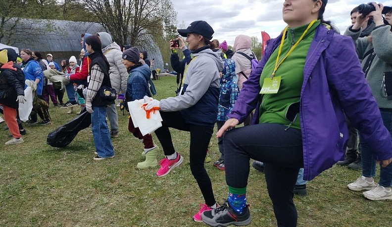 Обнинцы провели «Чистые игры» на  берегу Протвы