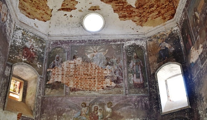 В Тарусском районе возобновили работы на храме Вознесения Господня