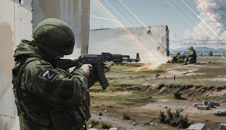 Арт от @rybar. Изображение сгенерировано нейросетью на основе реальных событий.