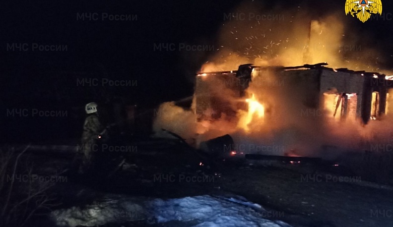 В Калужской области в пожаре пострадал человек