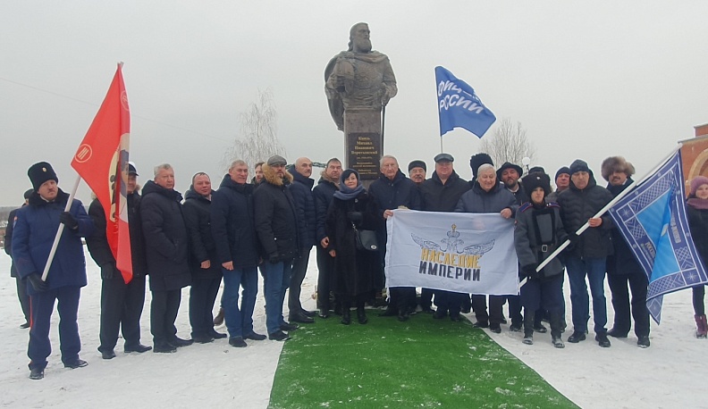 В Калужской области открыли памятник князю и полководцу Михаилу Воротынскому