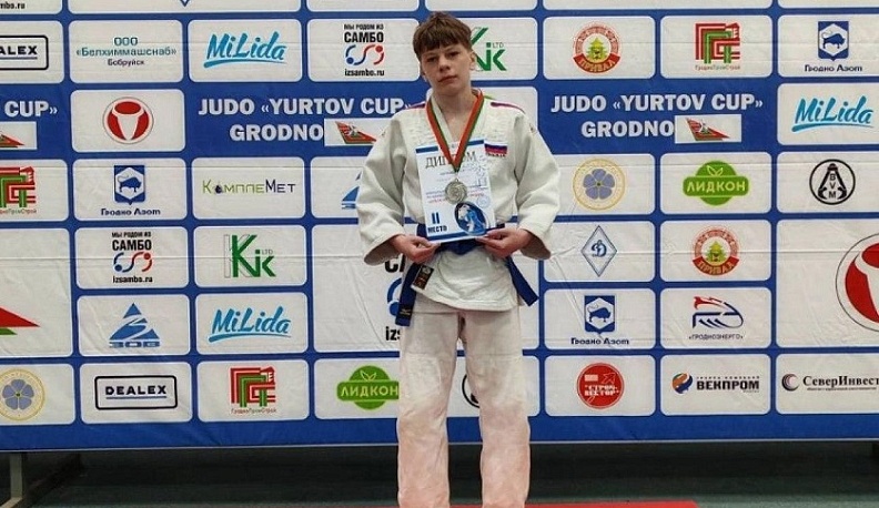 С Международного турнира по дзюдо калужанин вернулся с серебряной медалью