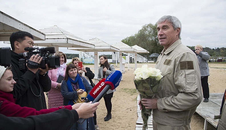 В Калуге на водохранилище сел самолёт-амфибия