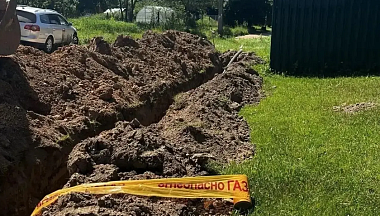 Новый газопровод строят в Юхновском округе